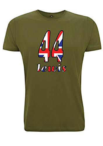 Camiseta Time 4 Tee Lewis 44 F1 Hamilton Number Union Jack Formula 1 Racing UK Race