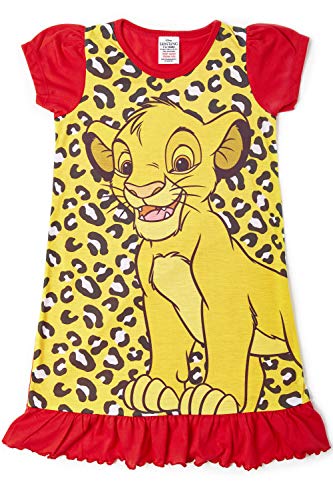 Camisetas de princesa Disney con el Rey León, Aladino, Cenicienta, La Patrulla Canina, La Sirenita. Producto oficial para niños, camisón para princesas Rey León 3-4 Años Camisetas de princesa Disney con el Rey León, Aladino, Cenicienta, La Patrulla Canina, La Sirenita. Producto oficial para niños, camisón para princesas Rey León 3-4 Años