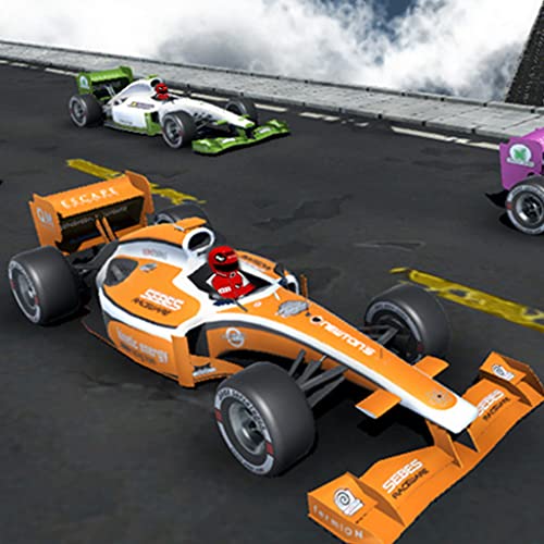 Car stunt racing Formula cars