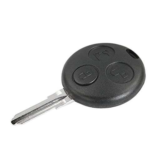 Carcasa Llave Carcasa Mando Negro 3 teclas y hoja virgen Smart Fortwo Forfour Roadster cupé 350 450 Coupe Mercedes Benz chiavit rodillos concha llaves Coche Repuesto Logo sin electrónica y Transponder Carcasa Llave Carcasa Mando Negro 3 teclas y hoja virgen Smart Fortwo Forfour Roadster cupé 350 450 Coupe Mercedes Benz chiavit rodillos concha llaves Coche Repuesto Logo sin electrónica y Transponder