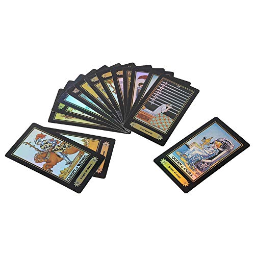 Cartas de Tarot - Vintage 78 Cartas del Tarot Baraja de Tarot Cubierta de Tarot Rider Waite con Caja Colorida Juego de Contar el Futuro Tarjetas de Adivinación para Principiantes