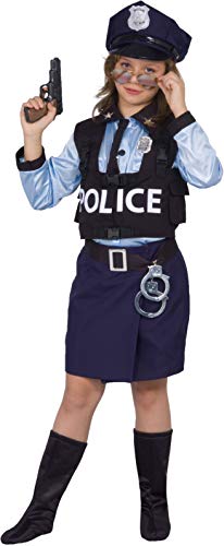 Ciao-26083.5-7 Poliziotta, Disfraz de Policía Especial para Niña, Color Azul, 5-7 años (26083.5-7)
