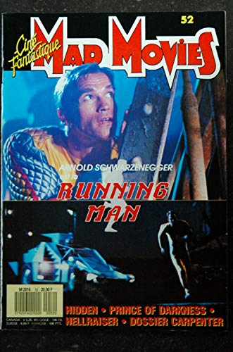 Ciné Fantastique MAD MOVIES n° 52 * 1988 * ARNOLD SCHWARZENEGGER RUNNING MAN HIDDEN HEERAISER