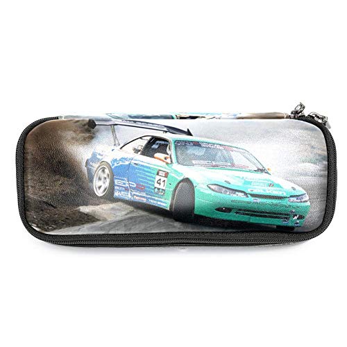 Coche de rally Caja de lápices Gran capacidad de cuero impermeable bolsa de lápiz papelería organizador lápiz para niña 19x7.5x3.8cm Coche de rally Caja de lápices Gran capacidad de cuero impermeable bolsa de lápiz papelería organizador lápiz para niña 19x7.5x3.8cm