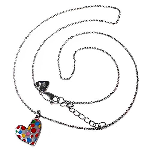 Colgante plata Ley 925m Agatha Ruiz de la Prada colección Pecas 42cm. corazón lunares esmaltados Colgante plata Ley 925m Agatha Ruiz de la Prada colección Pecas 42cm. corazón lunares esmaltados