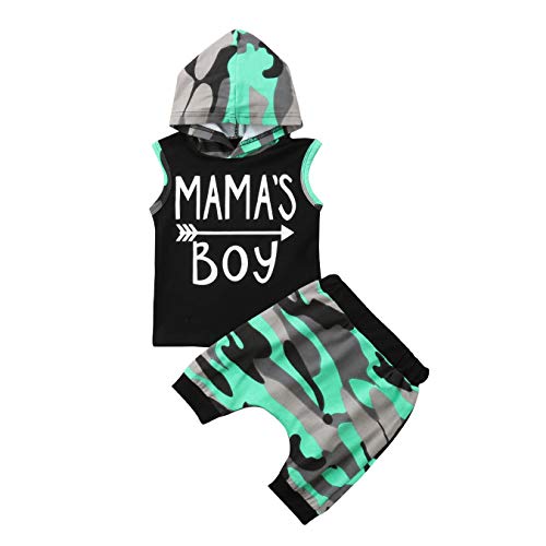 Conjunto de pantalones cortos con capucha para recién nacidos, para verano, con estampado de camuflaje, camiseta de manga corta + pantalones cortos de verano, conjunto de 2 piezas Negro
3-4 Años Conjunto de pantalones cortos con capucha para recién nacidos, para verano, con estampado de camuflaje, camiseta de manga corta + pantalones cortos de verano, conjunto de 2 piezas Negro
3-4 Años