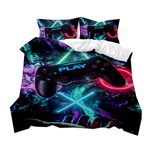 Consola de Juegos Gamer Gamepad Game Handle Juego de Ropa de Cama para Niños Negro Amarillo Morado Rojo Poliéster Adolescente Boy Game Pad Funda de Edredón Funda de Almohada (Color 1, Cama 105 cm) Consola de Juegos Gamer Gamepad Game Handle Juego de Ropa de Cama para Niños Negro Amarillo Morado Rojo Poliéster Adolescente Boy Game Pad Funda de Edredón Funda de Almohada (Color 1, Cama 105 cm)