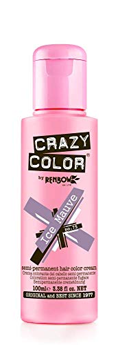 Crazy Color Color Semipermanente, 100 ml, Malva de Hielo