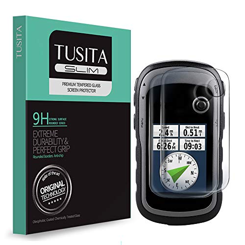 Cristal Templado para Garmin eTrex 10 20 20X 22X 30 30X 32X - Protector Pantalla (2 Unidades) Ultrafino Vidrio (0.33mm), Ultraresistente (9H Dureza) con Kit de Instalación sin Burbujas