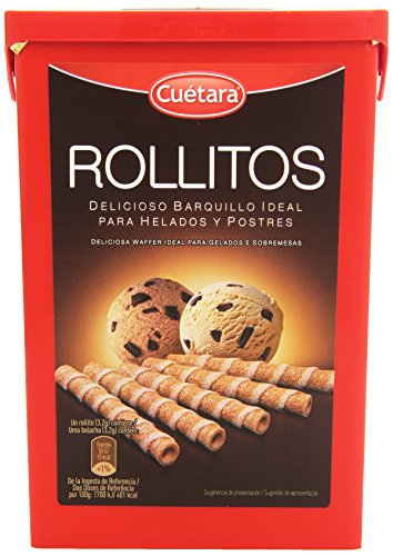 Cuétara - Rollitos - Delicioso barquillo ideal para helados y postres - 225 g