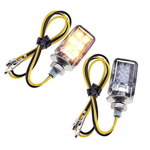 D2D - Lote de 4 intermitentes LED para moto o LED, miniminúscula, pequeños indicadores, intermitentes