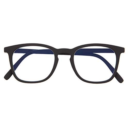 DIDINSKY Gafas de Presbicia con Filtro Anti Luz Azul para Ordenador. Gafas Graduadas de Lectura para Hombre y Mujer con Cristales Anti-reflejantes. Graphite +2.5 – TATE