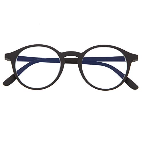 DIDINSKY Gafas de Presbicia con Filtro Anti Luz Azul para Ordenador. Gafas Graduadas de Lectura para Hombre y Mujer con Cristales Anti-reflejantes. Graphite +1.5 – UFFIZI