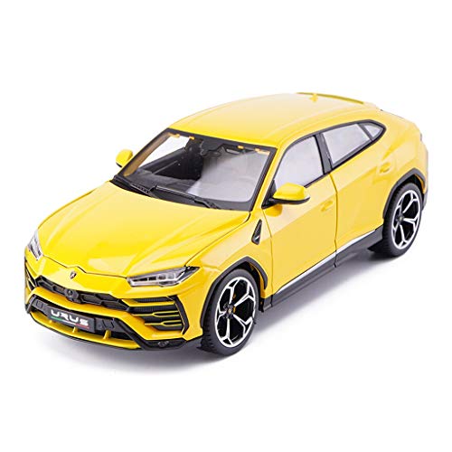 DNSJB Gran Modelo de automóvil Fundido a Troquel Urus SUV 1:18 Escala - Simulación de aleación de Juguete Vechile Modelo Colección Boy Regalo (Color : Yellow)