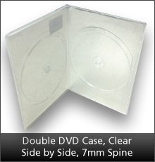 Doble Caja de DVD, Lateral Transparente by Lado - 7mm Lomo(15)