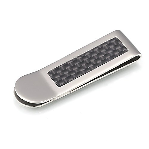 DonDon Clip del Dinero Pinzas para Billetes para Hombres Estilo carbón DonDon Clip del Dinero Pinzas para Billetes para Hombres Estilo carbón