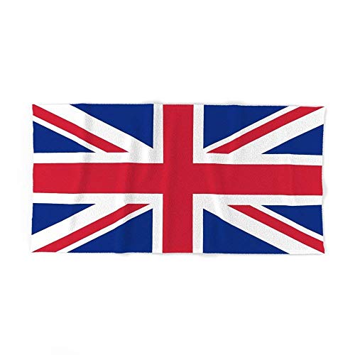 Donola UK Flag - Toalla de baño con diseño de la Bandera de Reino Unido, Color auténtico y Escala 3:5, 80 x 132 cm