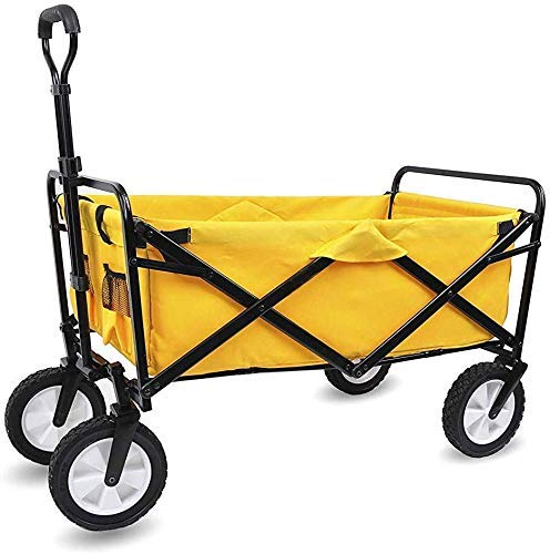 DSENIW QIDOFAN Carretilla Camiones multifunción de Mano portátiles, Que dobla Carro Utilidad Carro de la Compra al Aire Libre Jardín Camping Deportes Carro Carro de Servicio Pesado, Amarillas DSENIW QIDOFAN Carretilla Camiones multifunción de Mano portátiles, Que dobla Carro Utilidad Carro de la Compra al Aire Libre Jardín Camping Deportes Carro Carro de Servicio Pesado, Amarillas