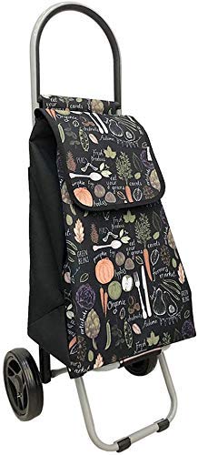 DSENIW QIDOFAN Carretilla Carrito de la Compra de Acero Inoxidable Plegable de la Carretilla/de Gran Capacidad a Prueba de Agua Bolsa de la estación de vagón DSENIW QIDOFAN Carretilla Carrito de la Compra de Acero Inoxidable Plegable de la Carretilla/de Gran Capacidad a Prueba de Agua Bolsa de la estación de vagón