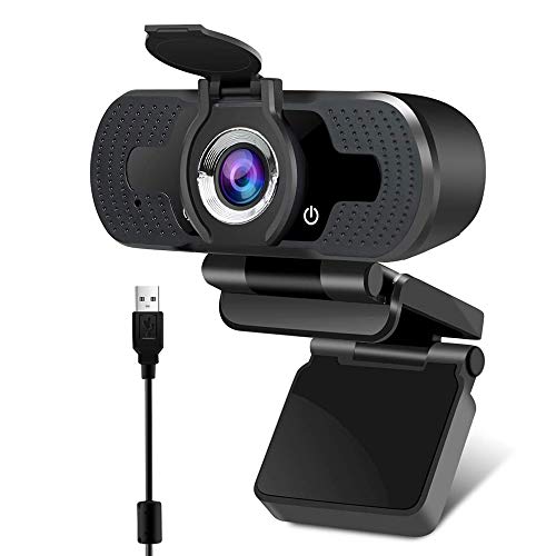 EasyULT Webcam 1080P Full HD, con Cubierta de Privacidad, PC Cámara Web de Alta Definiciócon Micrófono Reductor de Ruido y Corrección de iluminación Automática USB Plug and Play, para PC, Portátil EasyULT Webcam 1080P Full HD, con Cubierta de Privacidad, PC Cámara Web de Alta Definiciócon Micrófono Reductor de Ruido y Corrección de iluminación Automática USB Plug and Play, para PC, Portátil
