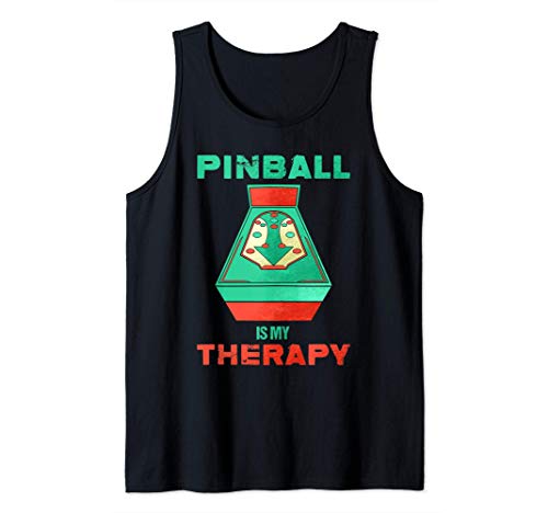 El pinball es mi terapia Juegos de arcade jugando al pinball Camiseta sin Mangas