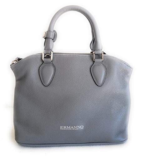 Ermanno Scervino Bolso de hombro de piel auténtica más bandolera línea Daniela A.I. 2018/19 precio € 240,00 medidas 26 x 20 cm.