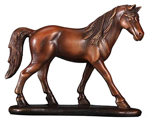 Escultura de escritorio Horse Statue Sculpture Horse Racing Crafts Animal Joyería de escritorio Decoración de Horse Decoración Coche Inicio Oficina Decoración Accesorios