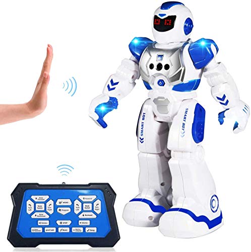 ETEPON Robot de Control Remoto, RC Robot Inteligente y Programable Control por Gestos para Niños