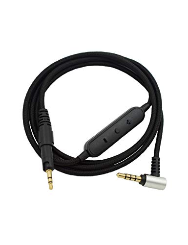 FBBULES Cable de Audio para Auriculares Adecuado para ATH-M50X M40X Cable Trenzado de Repuesto Accesorios para Auriculares Wire-Controlled