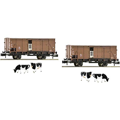 Fleischmann N FL 2-tlg. Set Viehwagen Bauart G10, DB Fleischmann N FL 2-tlg. Set Viehwagen Bauart G10, DB