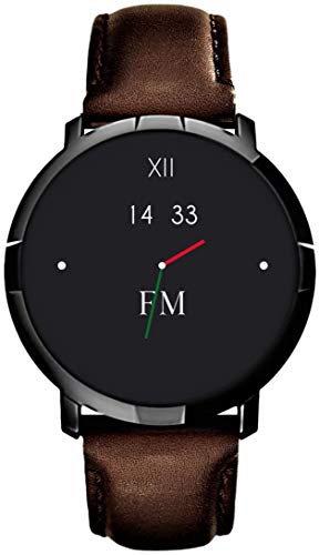 FLORENCE MARLEN Smartwatch Piel Marrón Reloj Inteligente Hombre-Mujer |2 Correas|Pulsómetro,Cronómetros,Monitor Sueño,Pantalla Táctil,Impermeable,Fitness Tracker,Bluetooth|iOS&Android FLORENCE MARLEN Smartwatch Piel Marrón Reloj Inteligente Hombre-Mujer |2 Correas|Pulsómetro,Cronómetros,Monitor Sueño,Pantalla Táctil,Impermeable,Fitness Tracker,Bluetooth|iOS&Android
