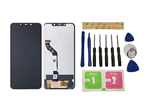 Flügel para Xiaomi Mi Poco F1/ Pocophone F1 M1805E10A Pantalla LCD Pantalla Negro Táctil digitalizador Asamblea Pantalla (sin Marco) de Recambio & Herramientas