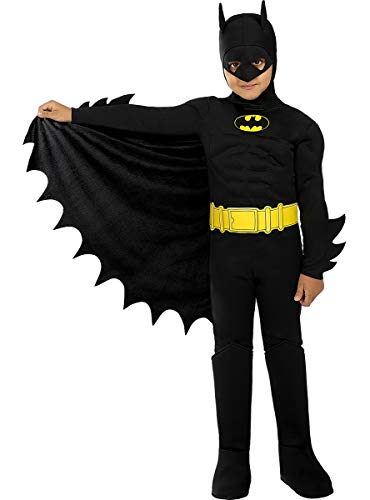 Funidelia | Disfraz de Batman Oficial para niño Talla 10-12 años ▶ Caballero Oscuro, Superhéroes, DC Comics, Hombre Murciélago - Multicolor