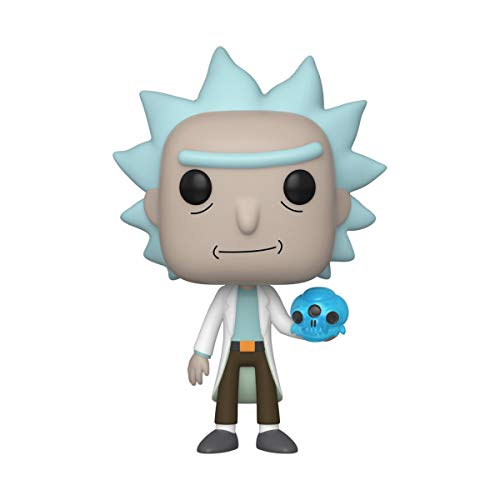 Funko- Pop Animation: Rick & Morty-Rick w/Crystal Skull and Morty Collectible Toy, Multicolor (45438)