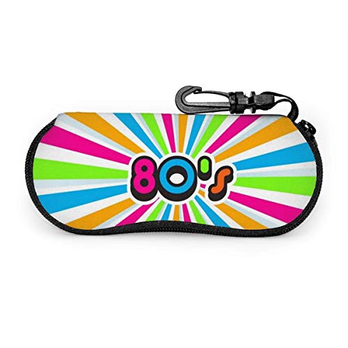Gafas de sol portátiles de la línea Rainbow de los años 80 con hebilla de bloqueo Bolso suave Funda de gafas con cremallera de tela de buceo ultraligera Gafas de sol portátiles de la línea Rainbow de los años 80 con hebilla de bloqueo Bolso suave Funda de gafas con cremallera de tela de buceo ultraligera