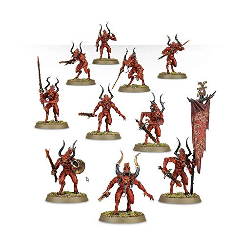 Games Workshop 10 Figuras Daemons of Khorne Bloodlets Warhammer 40k, Miniaturas Citadel (99129915049)