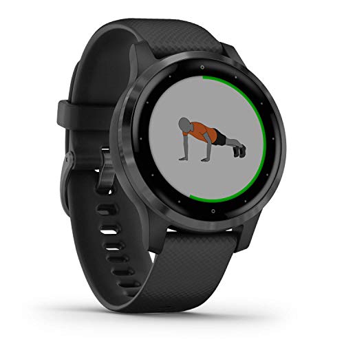 Garmin vívoactive 4S - Reloj inteligente con GPS y funciones de control de la salud durante todo el día, color negro