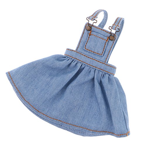 Gazechimp Escala 1/6 Lindo Vestido Falda de Tirantes Accesorio de Ropa para 12 Pulgadas Blythe Muñeca - Azul