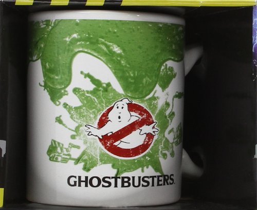 Ghostbusters Pyramid International MG22338 - Taza de Desayuno con diseño de Los Cazafantasmas (cerámica, Capacidad 240 ml), Color Blanco y Verde - Taza Moquete Cazafantasmas