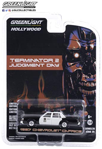 Greenlight 44890-F Hollywood Series 29 - Terminator 2: Día del Juicio 1987 Chevy Caprice Policía Metropolitana escala 1:64