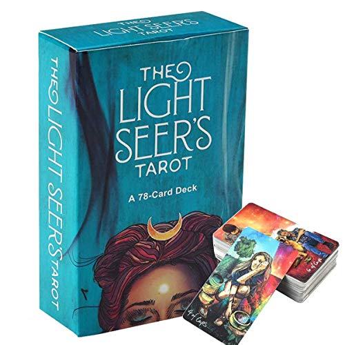 GUOHAPPY 78 Light Seer's Tarot Cards, English Edition Fate Forecasting Cards Game Back to The Future Board Game Deck Palying Cards Game