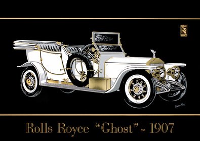 Hamilton Rolls Royce Ghost 1907 - Póster