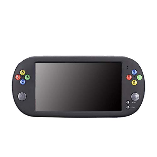 Haodene Consola de Juegos portátil - PSP X16 HD 7 Pulgadas Consola de Juegos portátil GBA de 8GB Apoyo CPS/GBA/SFC/MD/FC/GB/GBC para niños Regalo Infantil