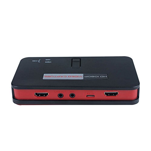 Harwls HD - Caja de vídeo para videojuegos, HDMI 1080 P, grabadora para Xbox 360 OneStation Playstation PS4 PS3 PS2 Wii U Gameplay PC