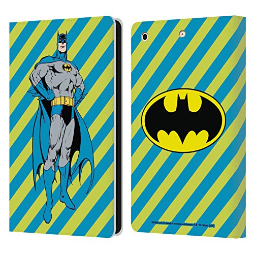 Head Case Designs Oficial Batman DC Comics Rayas Moda Vintage Carcasa de Cuero Tipo Libro Compatible con Apple iPad Mini 1 / Mini 2 / Mini 3