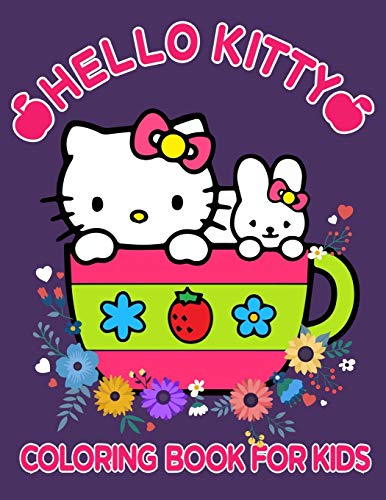 Hello Kitty Coloring Book For Kids: Valentine Kitty Colouring Designs for Little Kitty Lovers. Play with Colour Fun