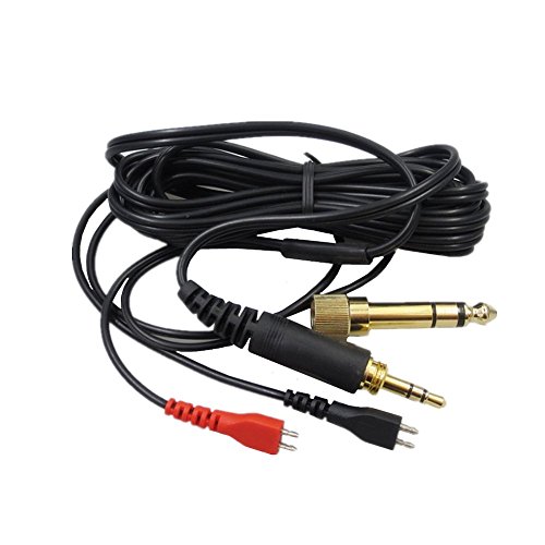 Hensych Alambre de Cable de Audio Cable de Repuesto para Auriculares Sennheiser HD25 HD560 Hd540 HD480 HD430 414 HD250 Auriculares