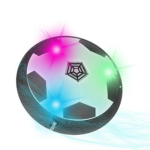 Herefun Air Power Soccer batería Recargable, Air Hover Football Coloridas Luces LED música, Juguete Balón de Futbol Flotante Niños Niñas Regalos Cumpleaños, Divertido para Interior Al Aire Libre