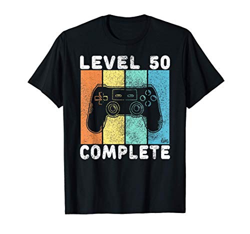 Hombre Camiseta Gamer 50 Cumpleaños Regalo Para Hombres 50 Años Camiseta
