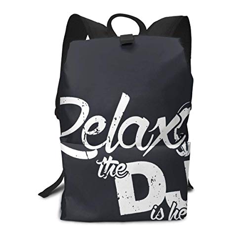 Homebe Mochila Unisex, Mochilas y Bolsas,Lovely Relax The DJ Is Here Printed Primary Junior High School Bag Bookbag